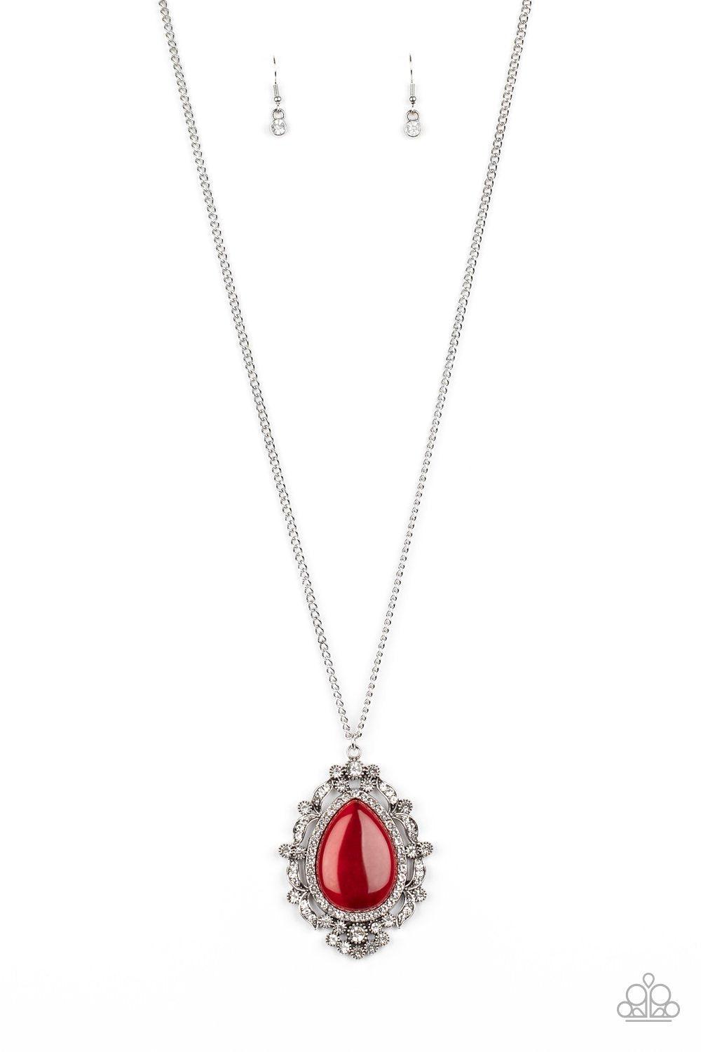 Paparazzi Sonoran Solo - Red Necklace – Jazzy Bling Jewels LLC